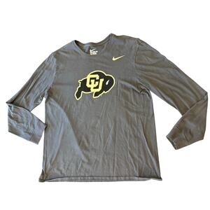 COLORADO UNIVERSITY NIKE L/S Collegiate Tee T-Shirt size L Gameday Football